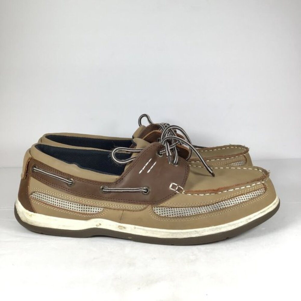 Island Surf Men's Lace Up Boat Shoes Brown Size 13